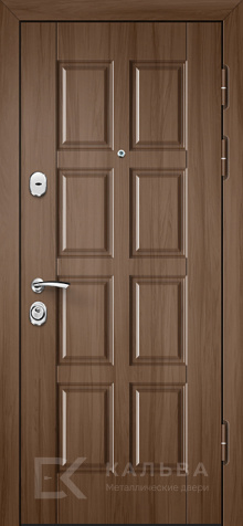 Фото «Входная стальная дверь орех светлый коньяк арка №29»